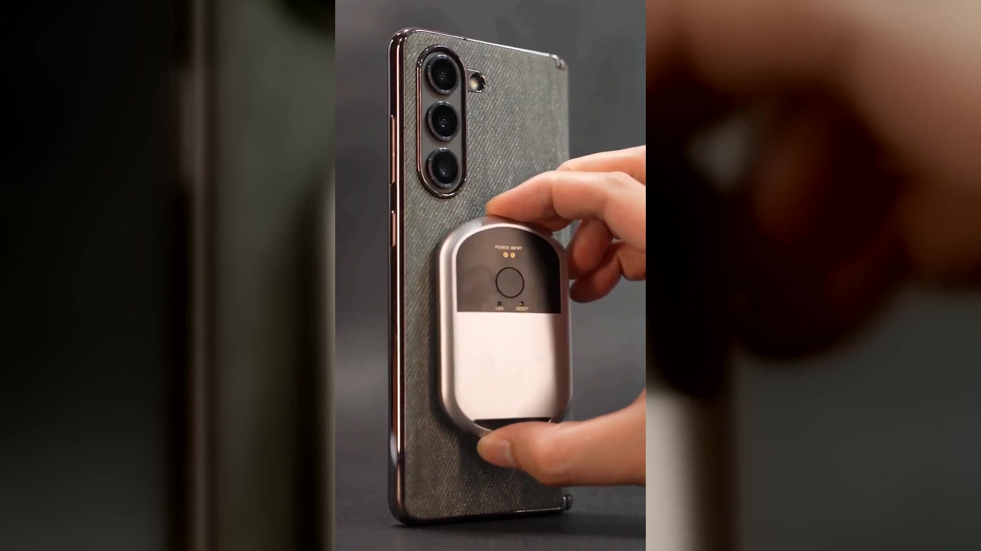 T5 mounted to a phone in the approved product workflow film